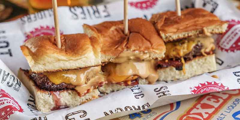 Bacon PB&J Cheeseburger Sliders
