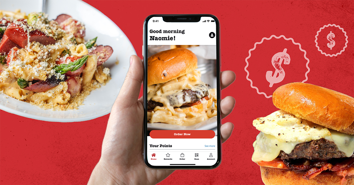 Ordering App at Cold Beers & Cheeseburgers