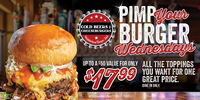 Pimp Your Burger at Cold Beers and Cheeseburgers