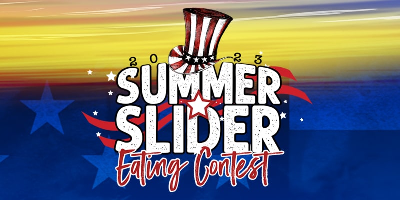 Cold Beers & Cheeseburgers Summer Slider Eating Contest